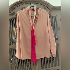 Tie neck blouse